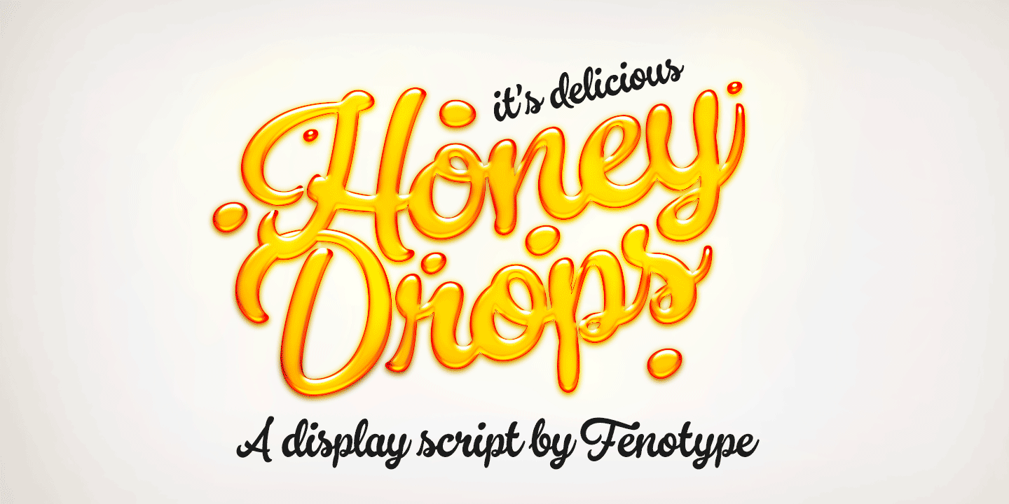 Schriftart Honey Drops